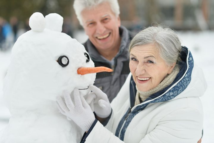 Elderly Stoke on Trent Couple Staying Active during winter