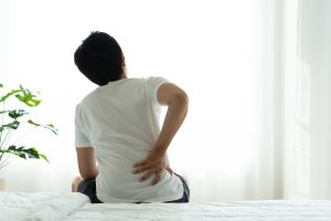 advice for waking with back pain from our Stoke Chiro