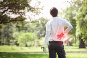 golf sports injury treated by chiropractor in stoke